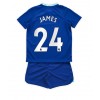 Chelsea Reece James #24 Hjemmedraktsett Barn 2022-23 Kortermet (+ korte bukser)